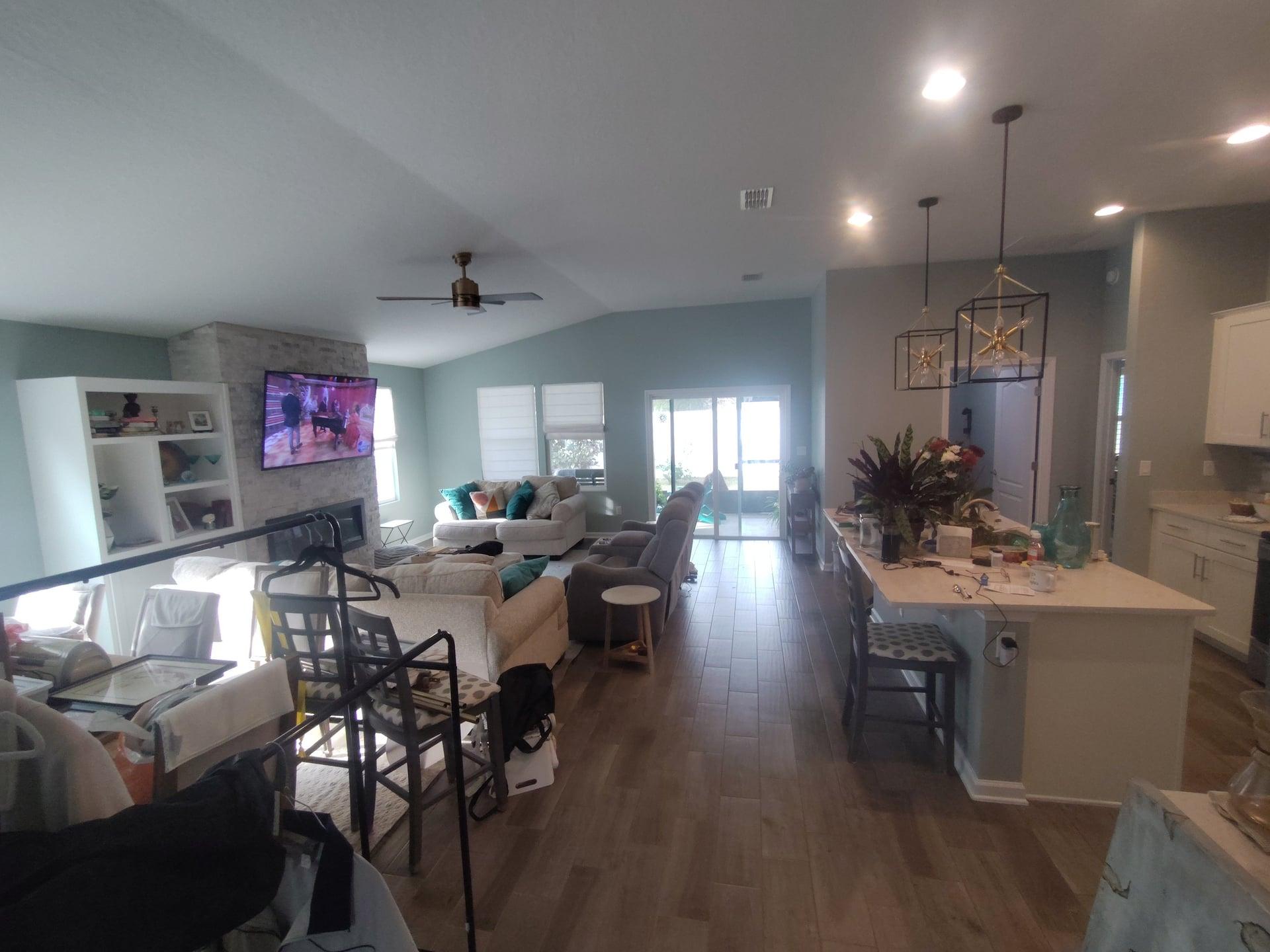 Beautifully painted interior living room by Final Color Painting